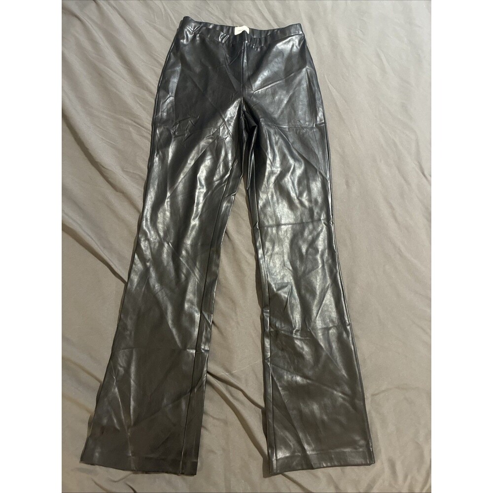 Wilfred Free Vegan Faux Leather, Black Sz S Leggings Straight Leg
